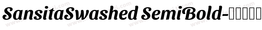 SansitaSwashed SemiBold字体转换